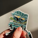 Alaska Iron-On Patch | 2.5" Patch | Embroidered Sew-on or Iron-on Applique