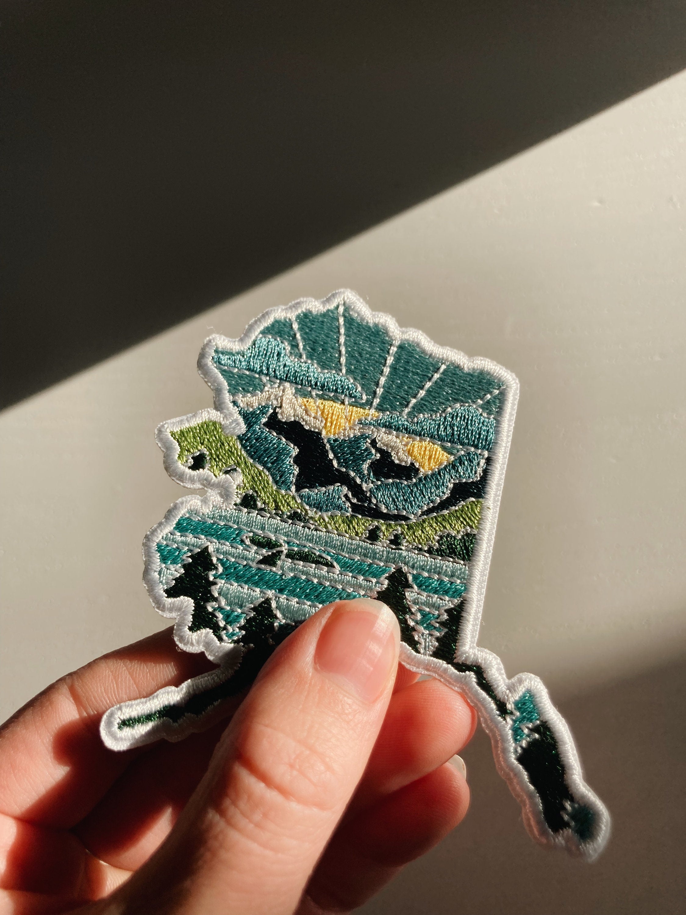 Alaska Iron-On Patch | 2.5" Patch | Embroidered Sew-on or Iron-on Applique