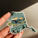 Alaska Iron-On Patch | 2.5" Patch | Embroidered Sew-on or Iron-on Applique