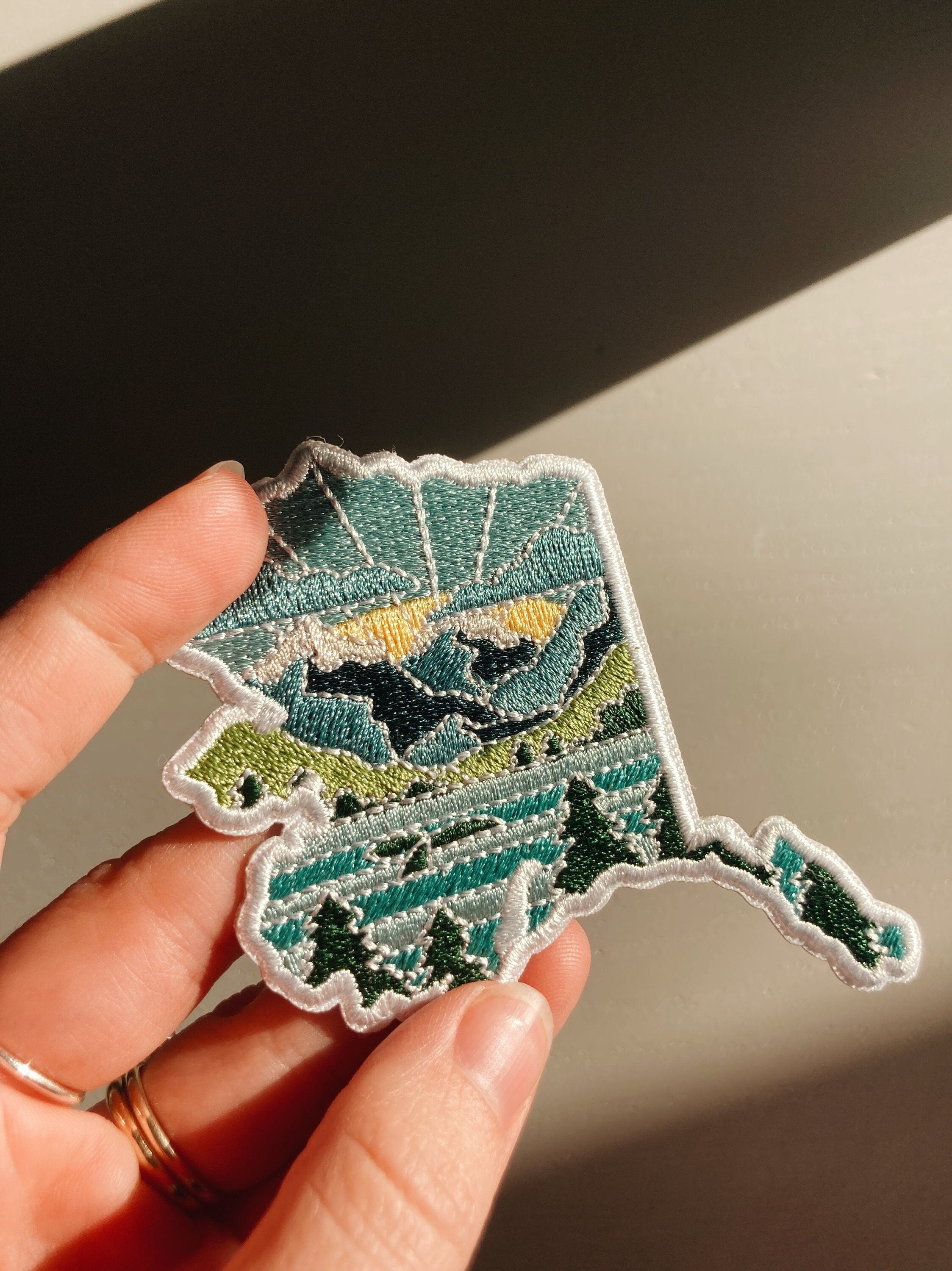 Alaska Iron-On Patch | 2.5" Patch | Embroidered Sew-on or Iron-on Applique