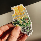 Illinois Iron-On Patch | 2.5" Patch | Embroidered Sew-on or Iron-on Applique