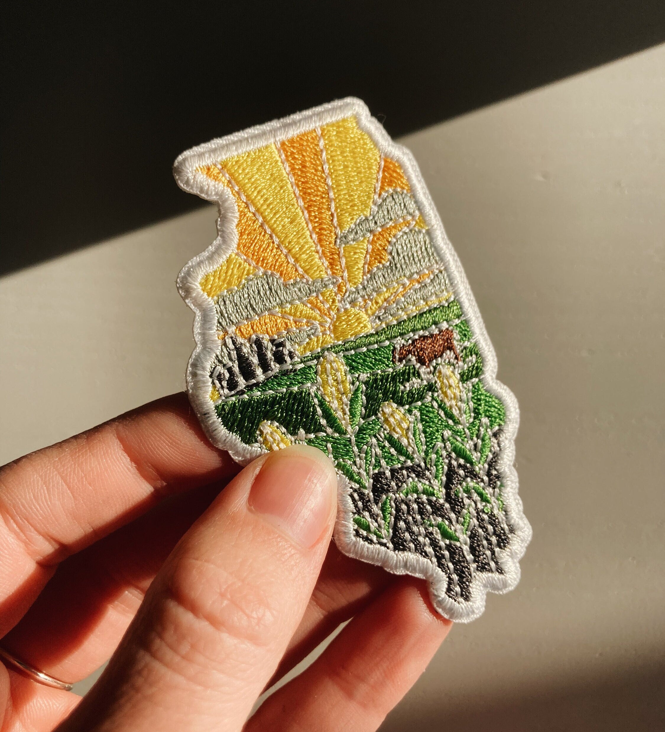 Illinois Iron-On Patch | 2.5" Patch | Embroidered Sew-on or Iron-on Applique