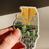 Illinois Iron-On Patch | 2.5" Patch | Embroidered Sew-on or Iron-on Applique