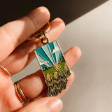 Indiana Soft Enamel Keychain | Indiana Outline Key Ring | Illustrated State Keychain 1.5"