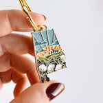 Alabama Soft Enamel Keychain | Alabama Outline Key Ring | Illustrated State Keychain 1.5"