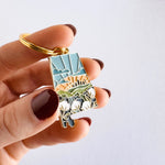 Alabama Soft Enamel Keychain | Alabama Outline Key Ring | Illustrated State Keychain 1.5"