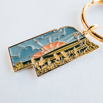 Nebraska Soft Enamel Keychain | Nebraska Outline Key Ring | Illustrated State Keychain 1.5"