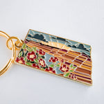 North Dakota Soft Enamel Keychain | North Dakota Outline Key Ring | Illustrated State Keychain 1.5"