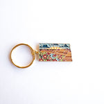 North Dakota Soft Enamel Keychain | North Dakota Outline Key Ring | Illustrated State Keychain 1.5"